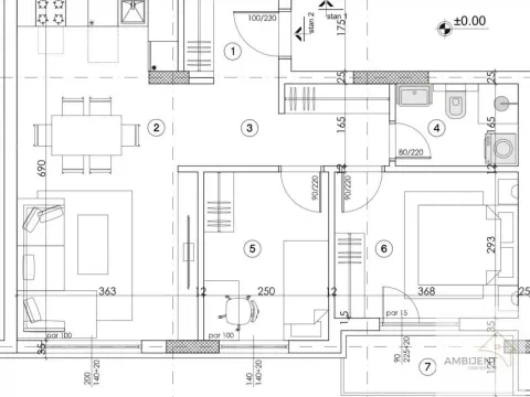 Sale, two bedroom apartment, 60m², Novi Banovci, Stara Pazova - image 2