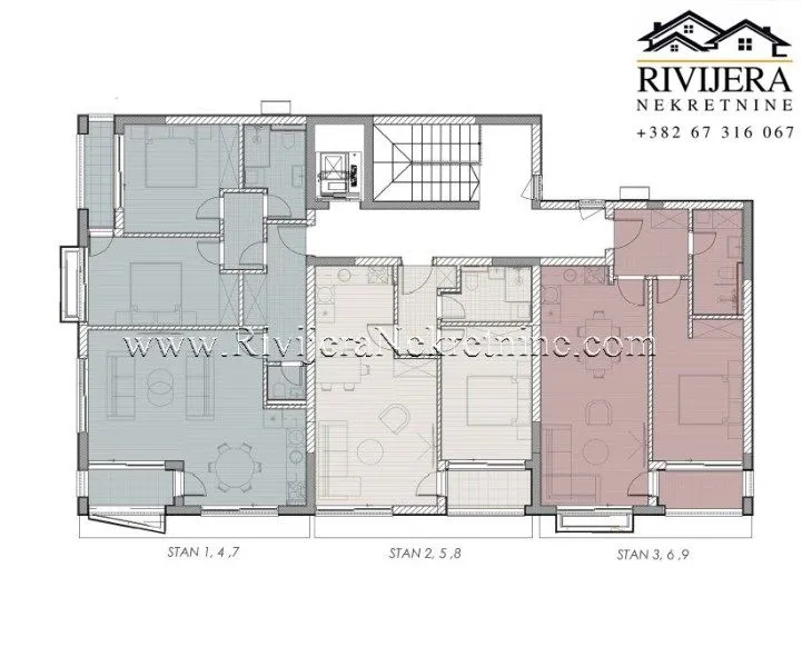 Prodaja, jednosoban stan, 49m², Kava, Tivat