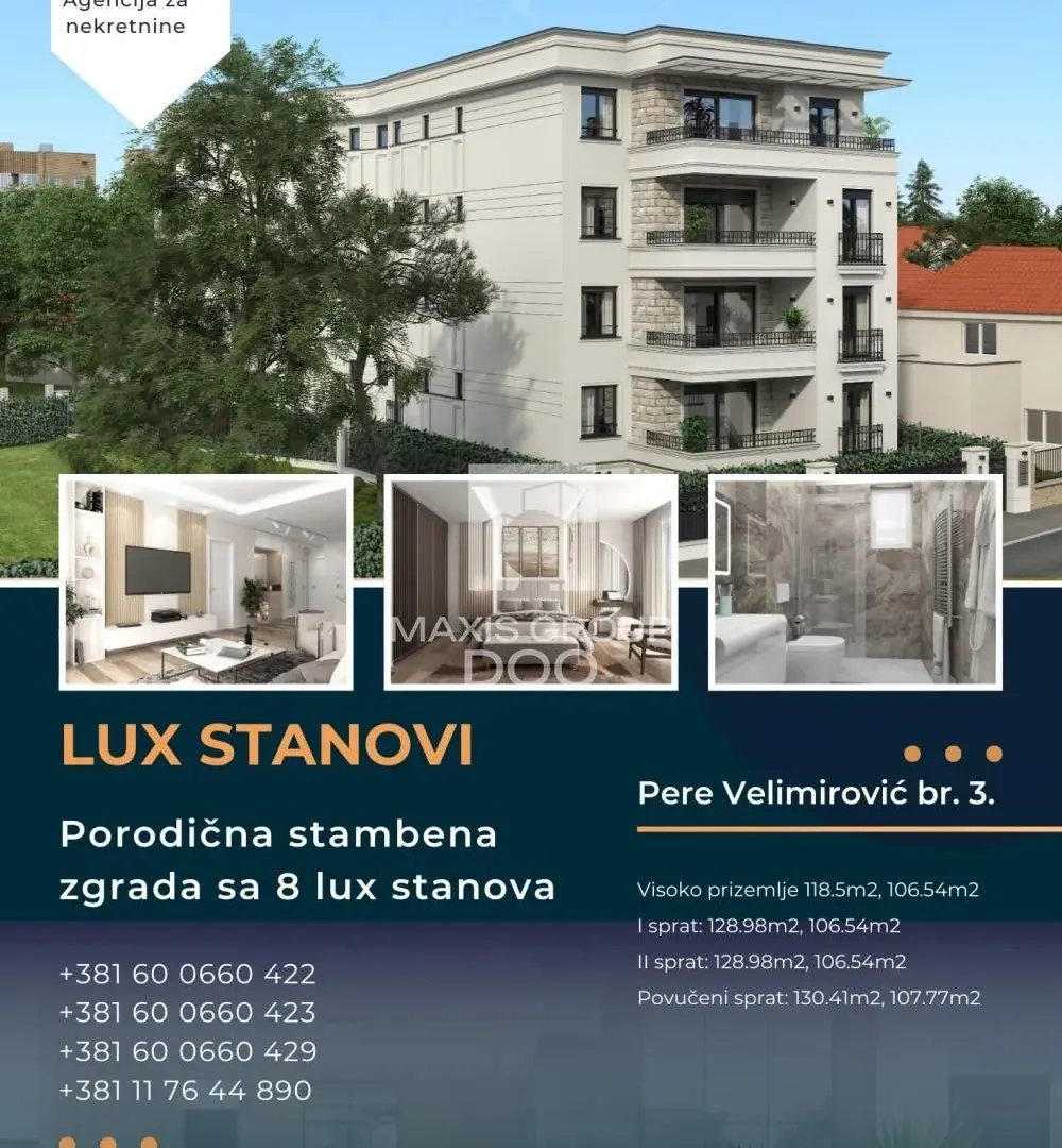 Sale, four bedroom apartment, 118m², Stari Košutnjak, Rakovica