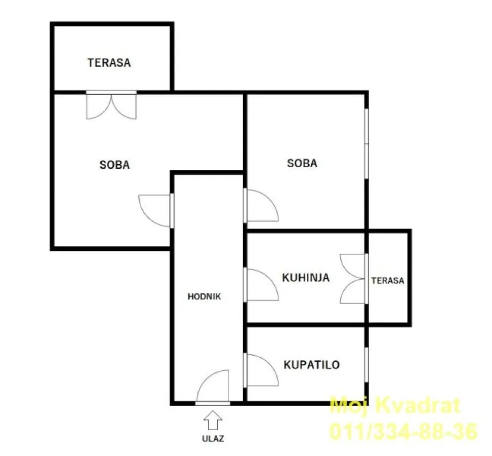 Sale, two bedroom apartment, 54m², Karaburma, Palilula Sve Podlokacije