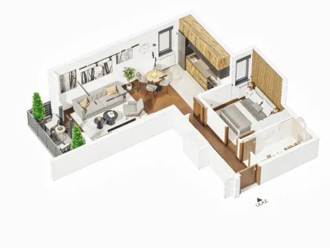 Sale, two bedroom apartment, 48m², Centar, Žabljak - image 4