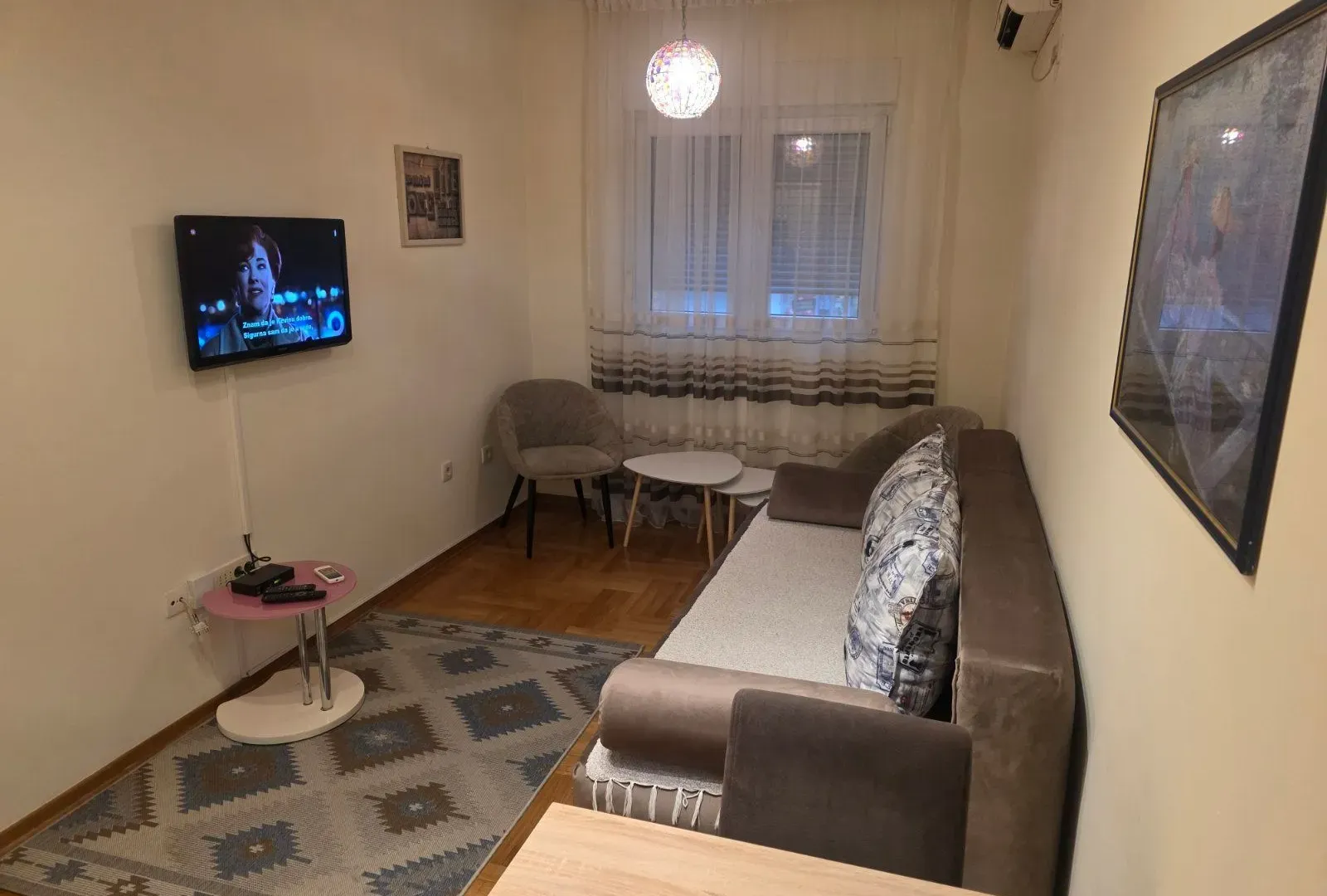 Rent, one bedroom apartment, 25m², Zabjelo, Podgorica