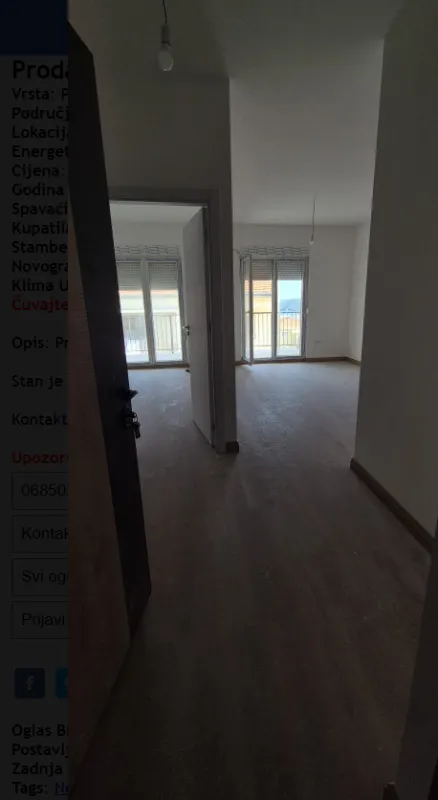 Sale, one bedroom apartment, 49m², Lazi, Budva