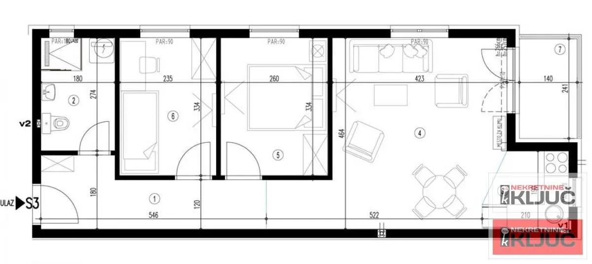 Prodaja, dvosoban stan, 56m², Adice, Novi Sad Sve Podlokacije