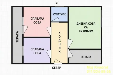 Sale, three bedroom apartment, 63m², Boleč, Grocka - image 10