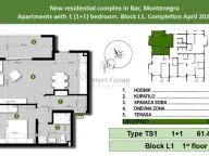 Prodaja, jednosoban stan, 50m², Bar, Crna Gora - image 8