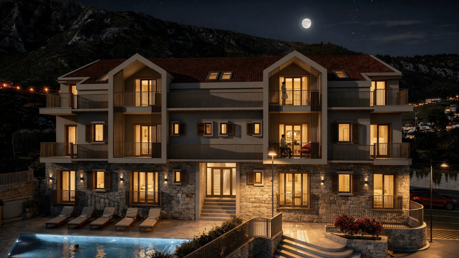 Prodaja, jednosoban stan, 59m², Risan, Kotor