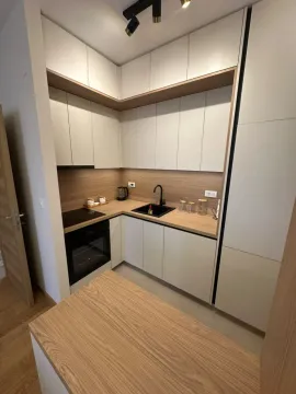 Moderna kuhinja sa ugradnim elementima i drvenim detaljima. - image 5