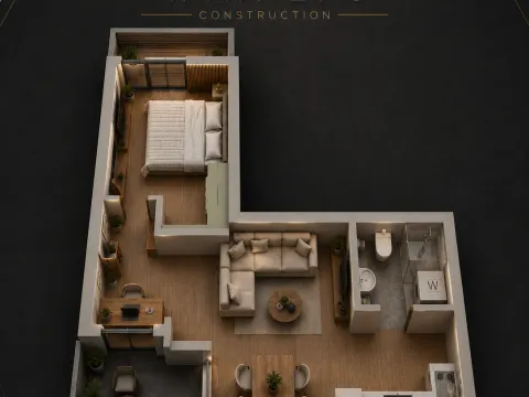 Sale, one bedroom apartment, 46m², Bečići, Budva - image 4