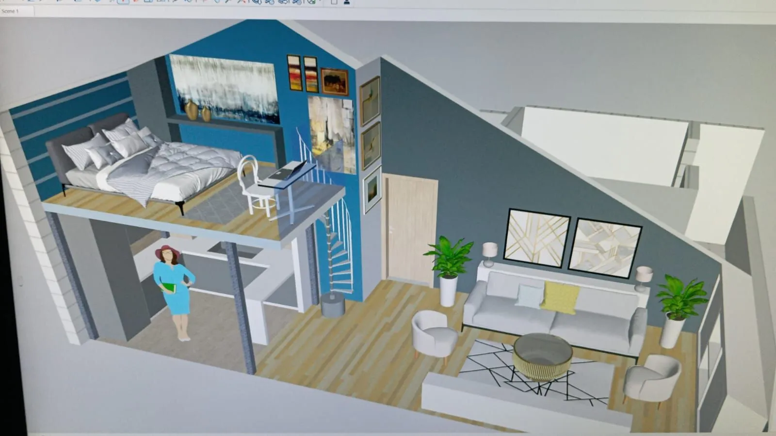 Prodaja, jednosoban stan, 53m², Stari Aerodrom, Podgorica