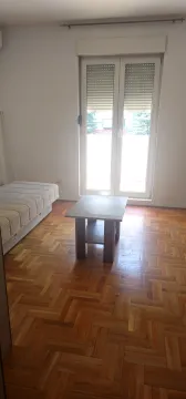 Dnevna soba sa parketom, garniturom i izlazom na terasu. - image 5
