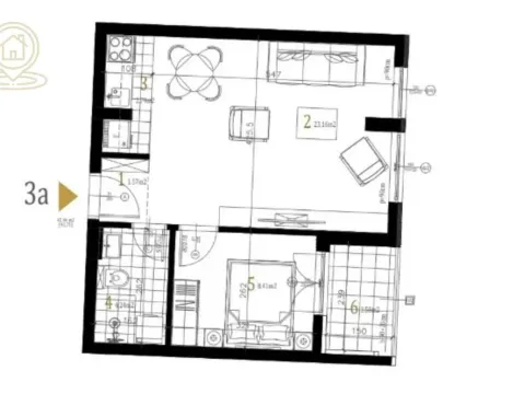 Sale, two bedroom apartment, 54m², Adice, Novi Sad Sve Podlokacije - image 3