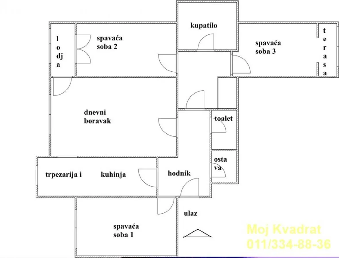 Prodaja, četvorosoban stan, 105m², Savski Venac, Beograd