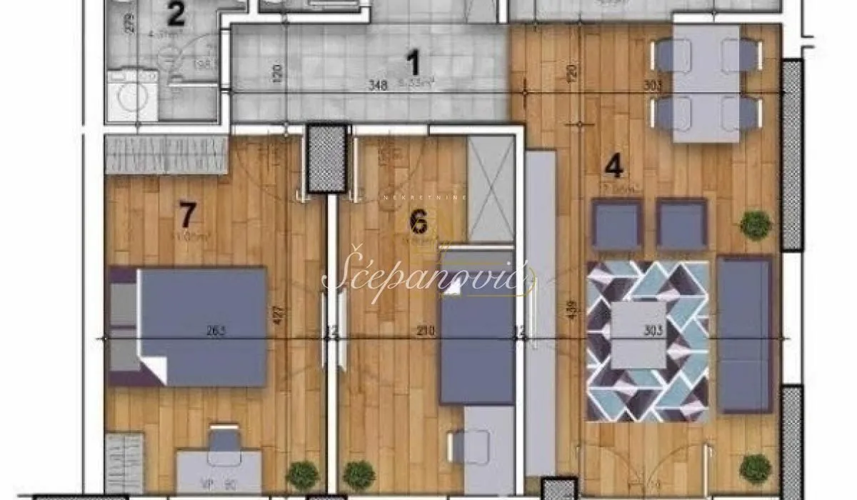 Prodaja, dvosoban stan, 56m², Rotkvarija, Novi Sad Sve Podlokacije