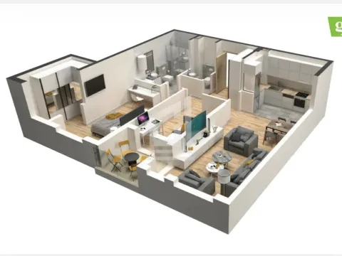 Prodaja, dvosoban stan, 79m², Tološi, Podgorica - image 3