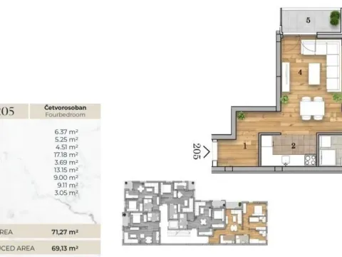 Sale, four bedroom apartment, 69m², Telep, Novi Sad Sve Podlokacije - image 10