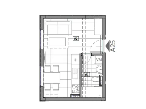 Prodaja, garsonjera, 23m², Radanovići, Kotor - image 5