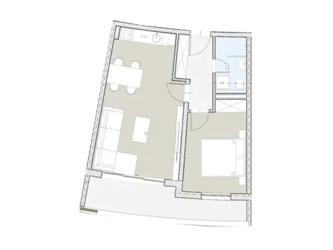 Sale, one bedroom apartment, 54m², Bečići, Budva - image 1