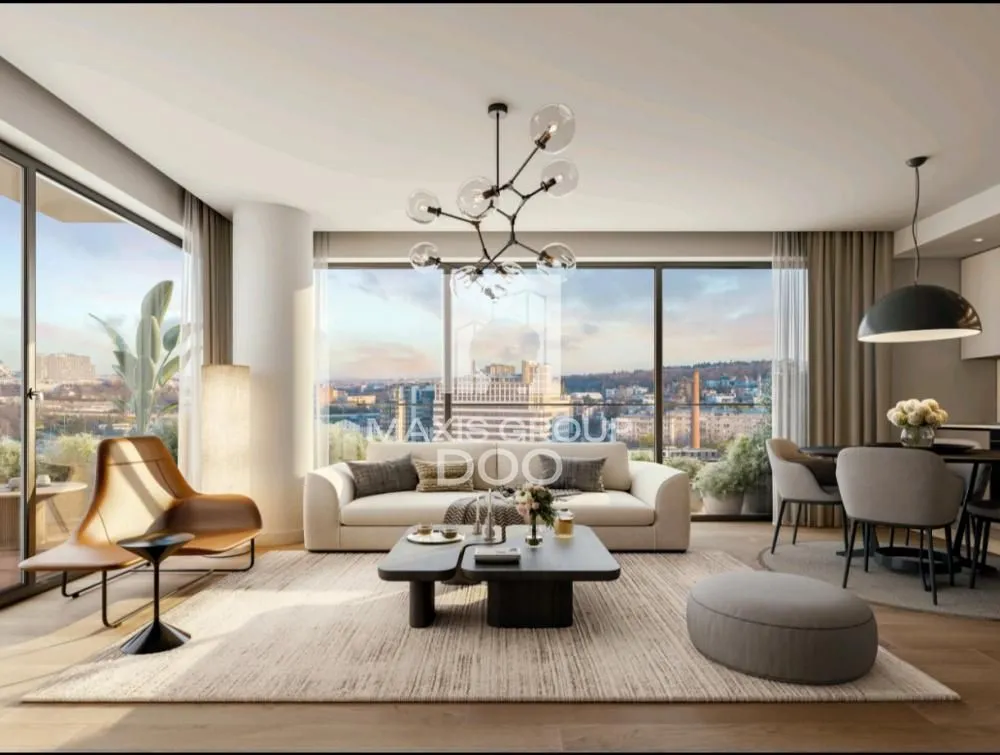Sale, two bedroom apartment, 61m², Savski Venac, Beograd