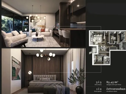 Prodaja, četvorosoban stan, 85m², Vračar Centar, Vračar Sve Podlokacije - image 3