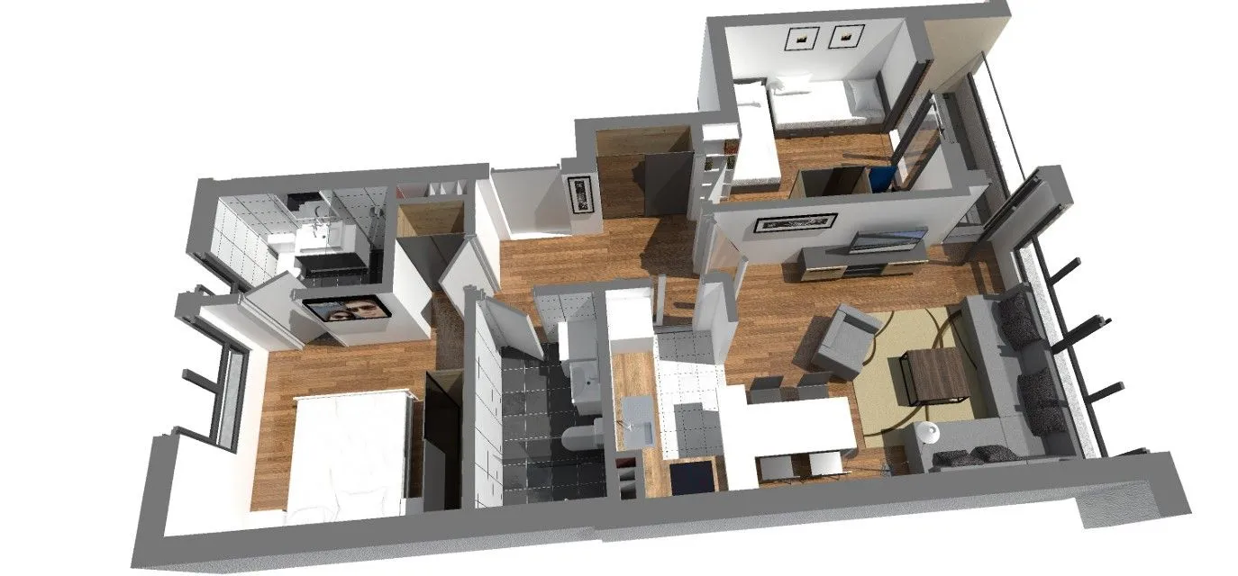 Prodaja, dvosoban stan, 64m², Centar, Podgorica