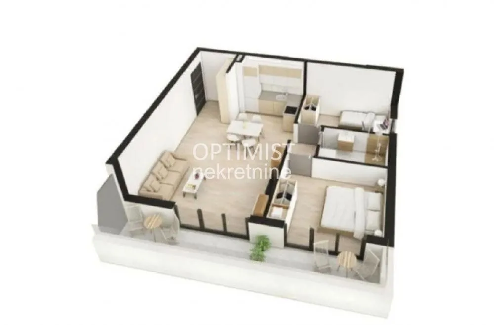 Prodaja, trosoban stan, 63m², Batajnica, Beograd
