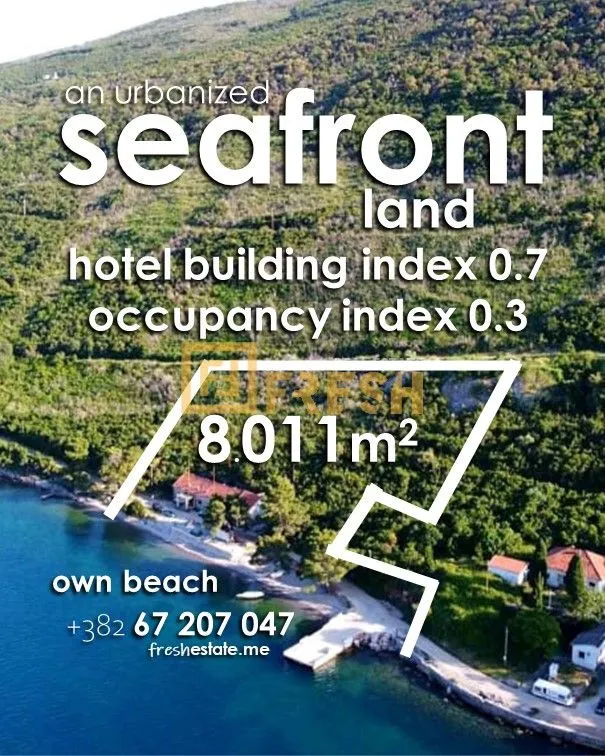 Prodaja, plac, 8011m², Tivat, Crna Gora