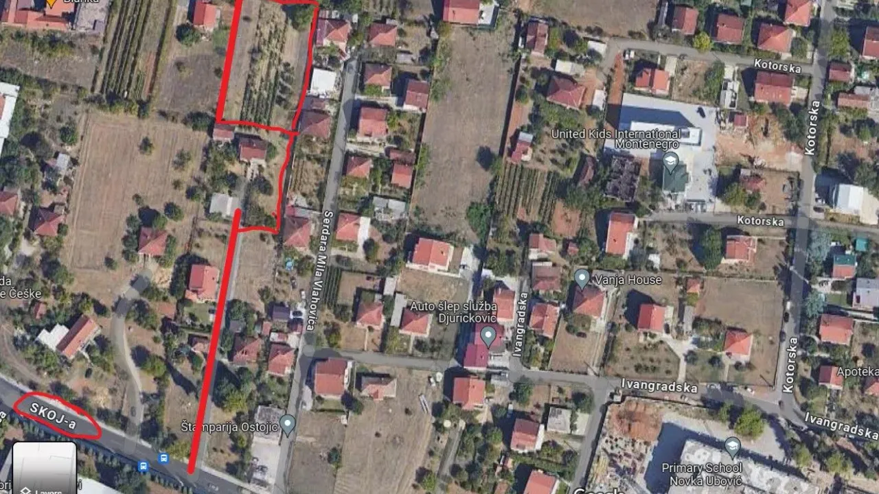 Sale, land lot, 2000m², Tološi, Podgorica