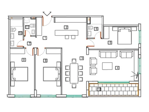 Sale, apartment, 66m², Bečići, Budva - image 5