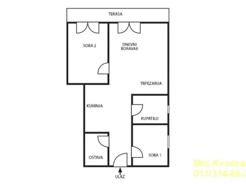 Prodaja, trosoban stan, 52m², Lekino Brdo, Voždovac Sve Podlokacije - image 12