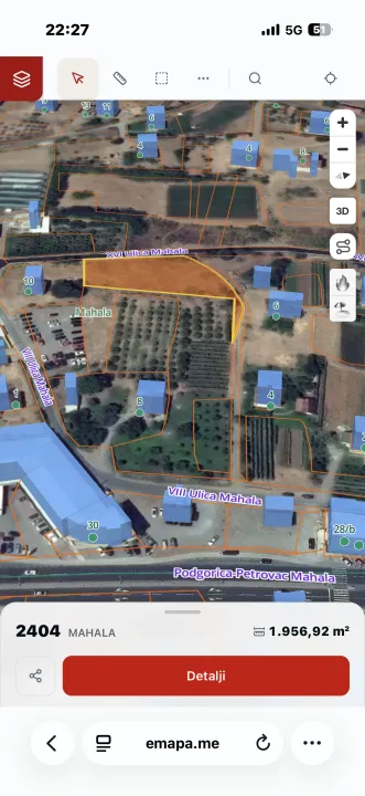 Rent, land lot, 1956m², Zeta, Podgorica
