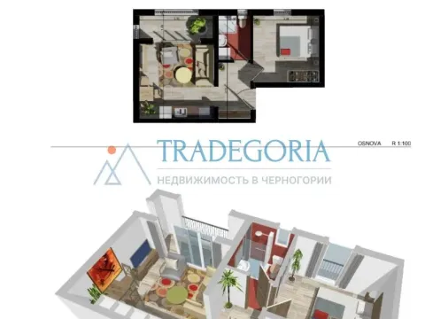 Prodaja, jednosoban stan, 37m², Bar, Crna Gora - image 3