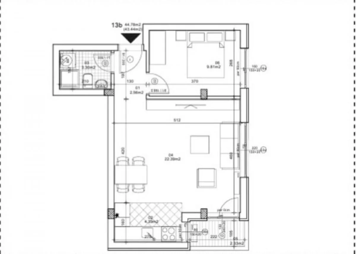 Prodaja, jednosoban stan, 44m², Telep, Novi Sad Sve Podlokacije