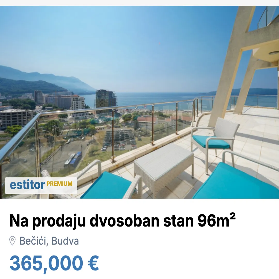 Prodaja, dvosoban stan, 96m², Bečići, Budva