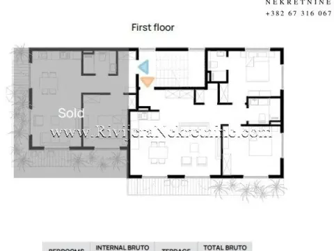 Prodaja, dvosoban stan, 81m², Tivat, Crna Gora - image 6