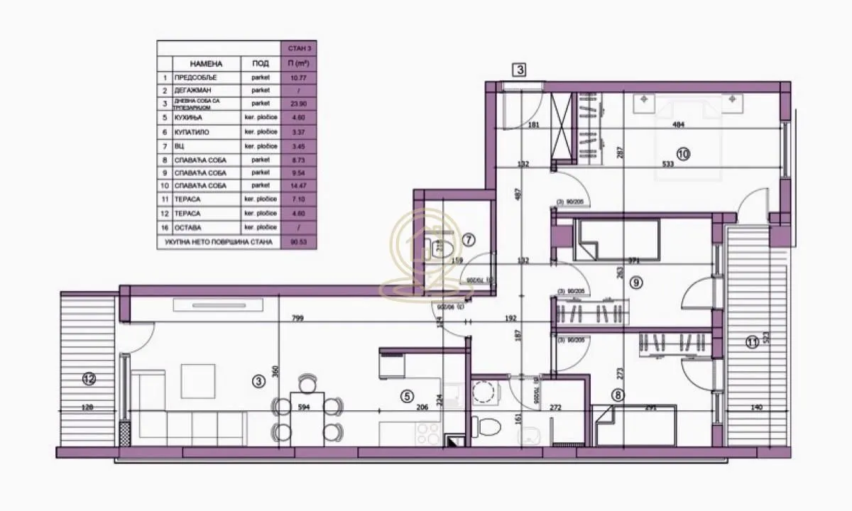 Prodaja, četvorosoban stan, 90m², Medijana, Niš