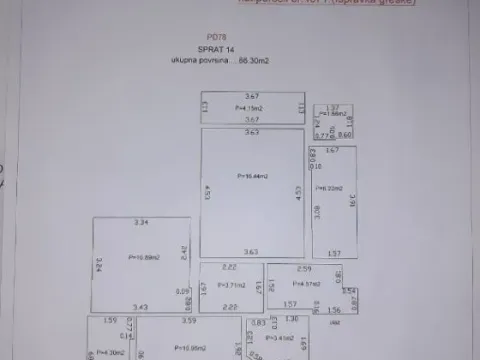 Prodaja, dvosoban stan, 66m2, Gintaš, Podgorica Prodaja, dvosoban stan, 66m2, Gintaš, Podgorica