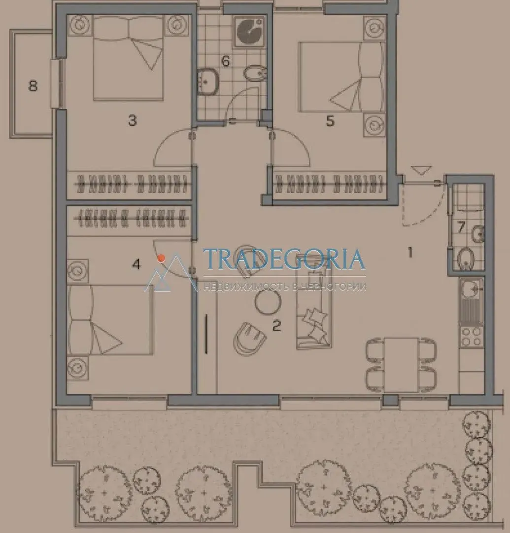 Prodaja, trosoban stan, 187m², Dobrota, Kotor