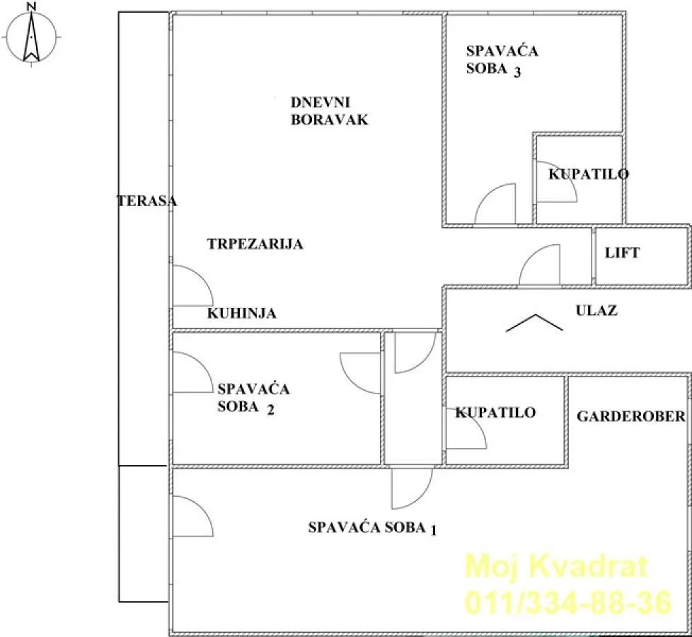 Sale, four bedroom apartment, 170m², Vračar Sve Podlokacije, Beograd