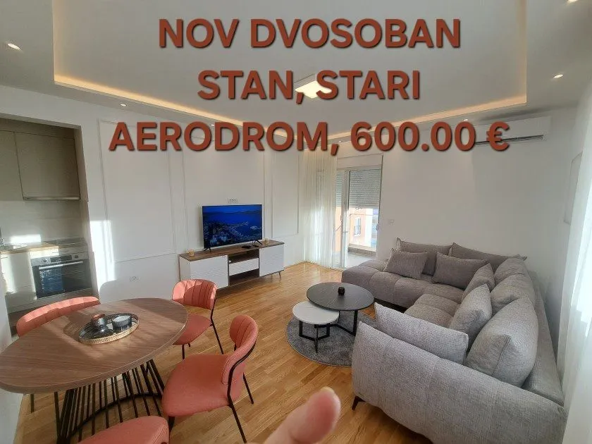 Rent, two bedroom apartment, 60m², Stari Aerodrom, Podgorica