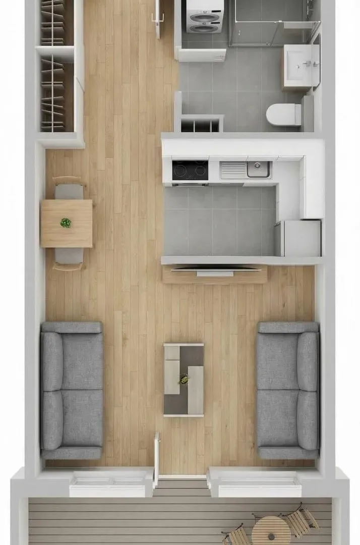 Sale, apartment, 32m², Kavač, Kotor