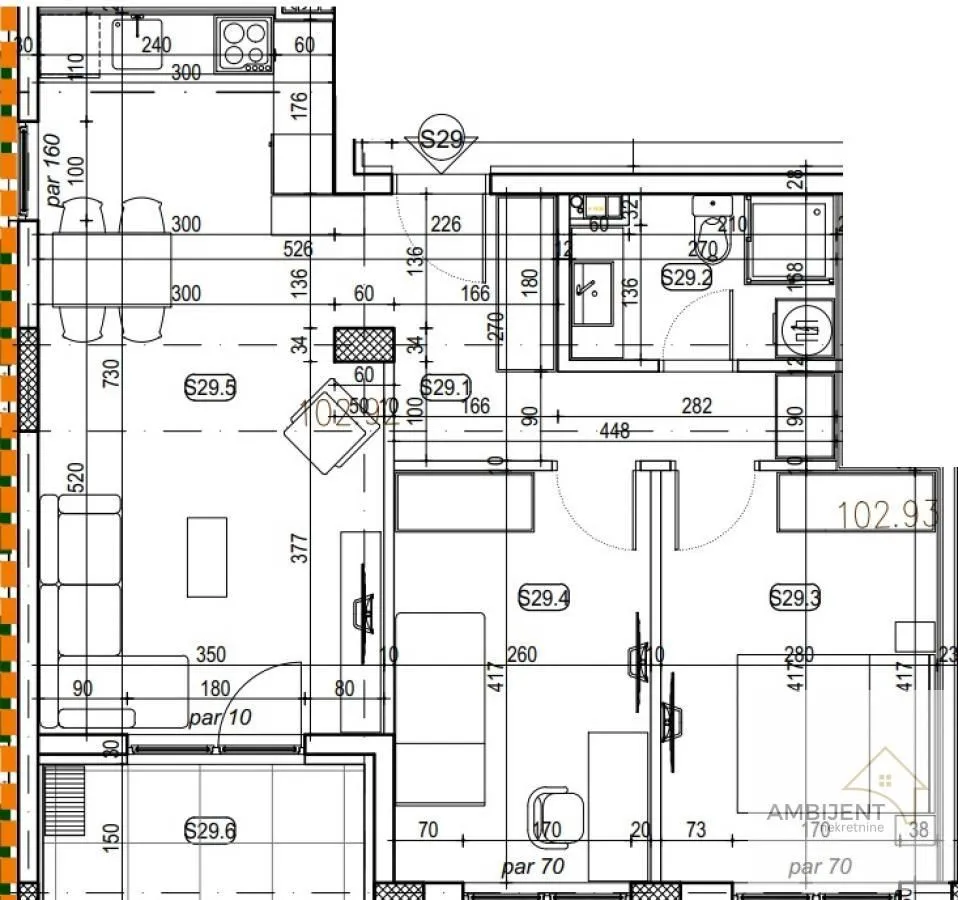 Prodaja, dvosoban stan, 63m², Ledine, Beograd