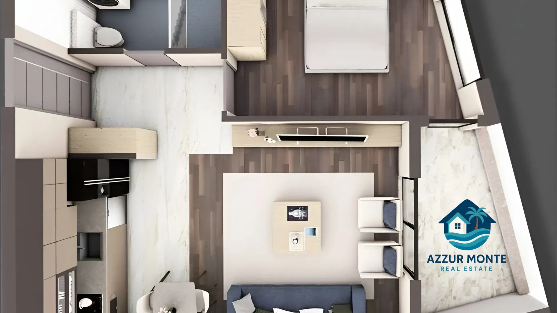 Sale, one bedroom apartment, 52m², Centar, Bar