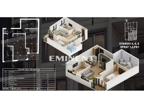 Prodaja, stan, 55m², Lekino Brdo, Voždovac Sve Podlokacije - image 4