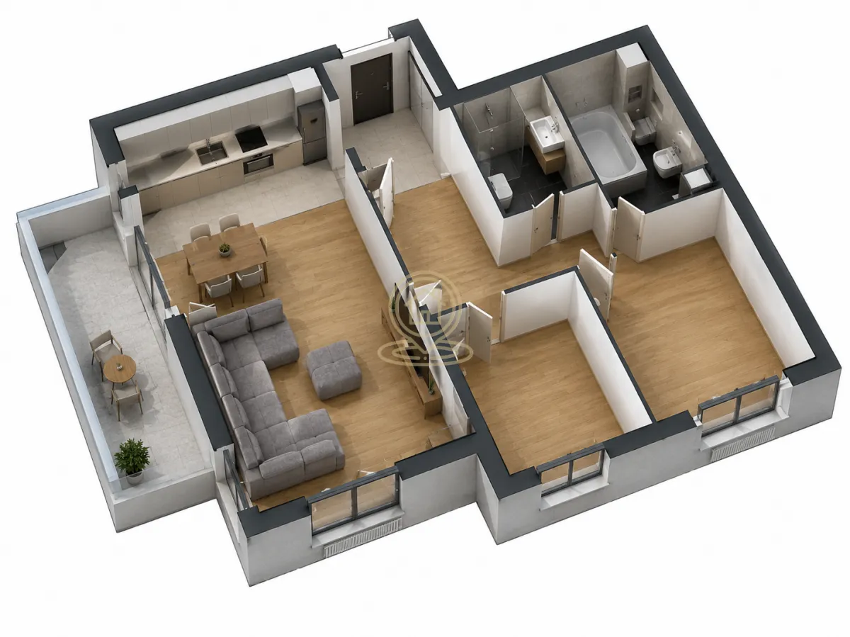 Prodaja, trosoban stan, 68m², Đeram Pijaca, Beograd