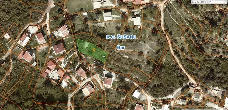 Prodaja, plac, 778m², Bar, Crna Gora
