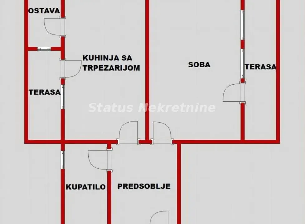 Prodaja, jednosoban stan, 41m², Smederevska Palanka, Srbija