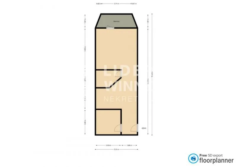Prodaja, dvosoban stan, 54m², Vračar Sve Podlokacije, Beograd