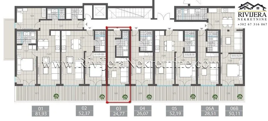 Prodaja, stan, 25m², Tivat, Crna Gora
