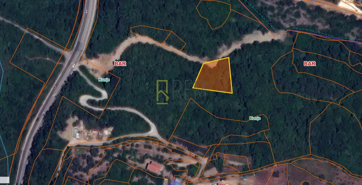 Sale, land lot, 700m², Kunje, Bar